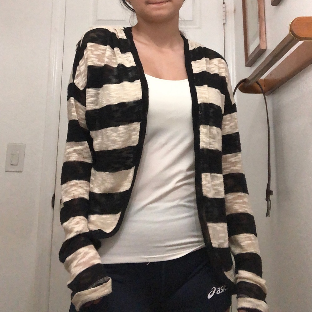 Striped cardigan